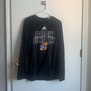 Men’s KU adidas long sleeve size L